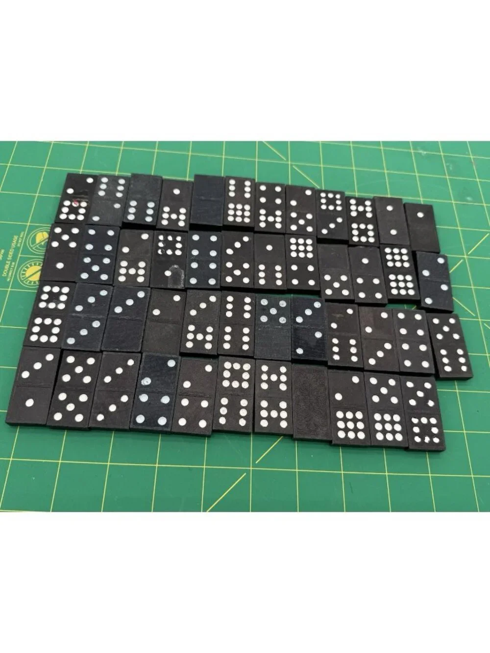 Vintage Whitman Double-Six Dominos 47 Pieces
